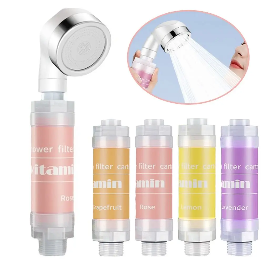 

Lavender Shower Head Water Filter Mixed with Vitamin C Dechlorination Shower Scented Anti-scaling Filter Impurities