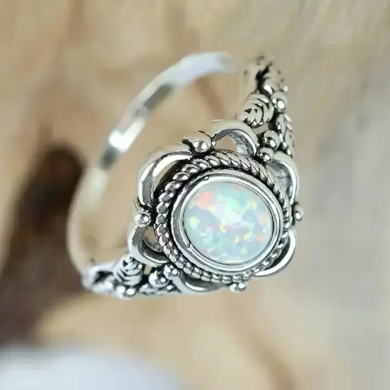 European And American Style Retro Flower Design Wedding Jewelry Trend Fashionable Personalized Australian Treasure for Women