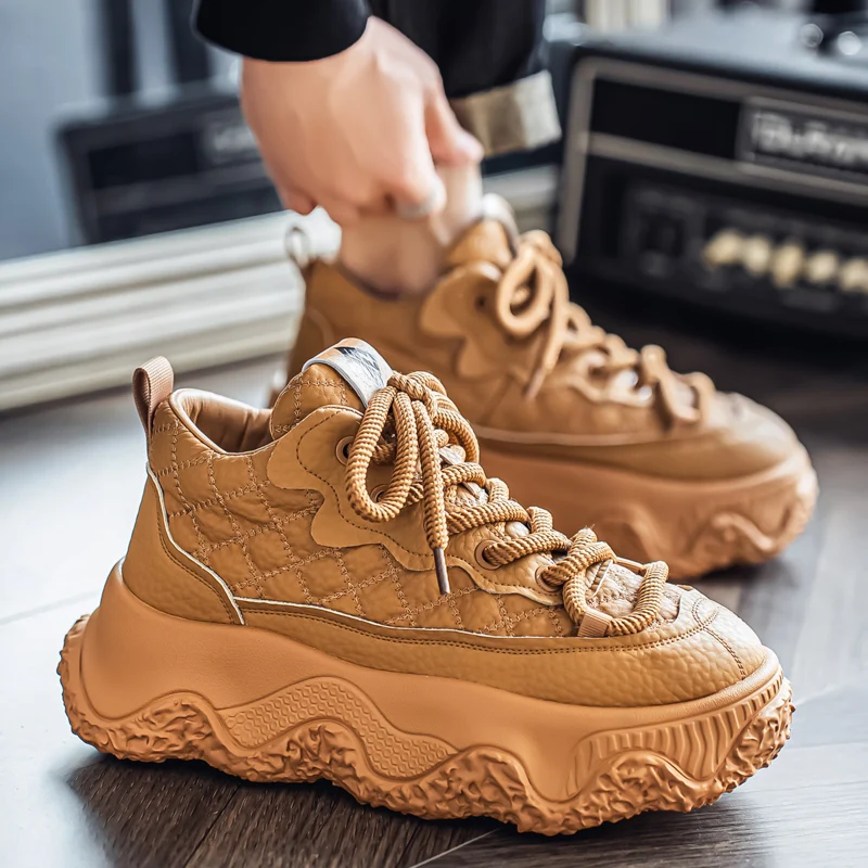 

Footwear Comfort Outdoor Anti Slip Walking Round Shoelaces Designer Men Shoes Spring Sneakers Male Fashion Youth Tide Man Casual