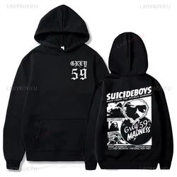 Suicideboys G59 그래픽 후드티, 음악 인쇄 후드티, Merch 풀오버 상의, 스트리트웨어, 유니섹스 의류