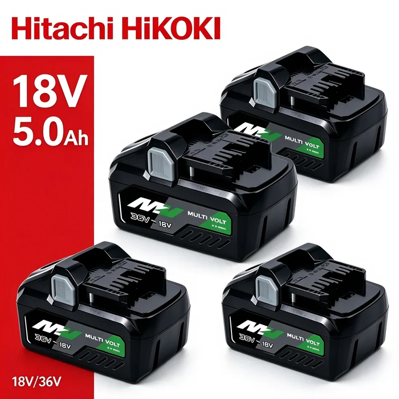 HiKOKI 18V 5.0Ah Lithium Battery BSL1850 Compatible G18DSL2 Angle Grinder Multi Protection Rechargeable For Cordless Tools