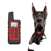 500m Electric Dog Training Collar Pet Remote Control Waterproof Rechargeable with LCD Display for All Size Shock Vibration Sound