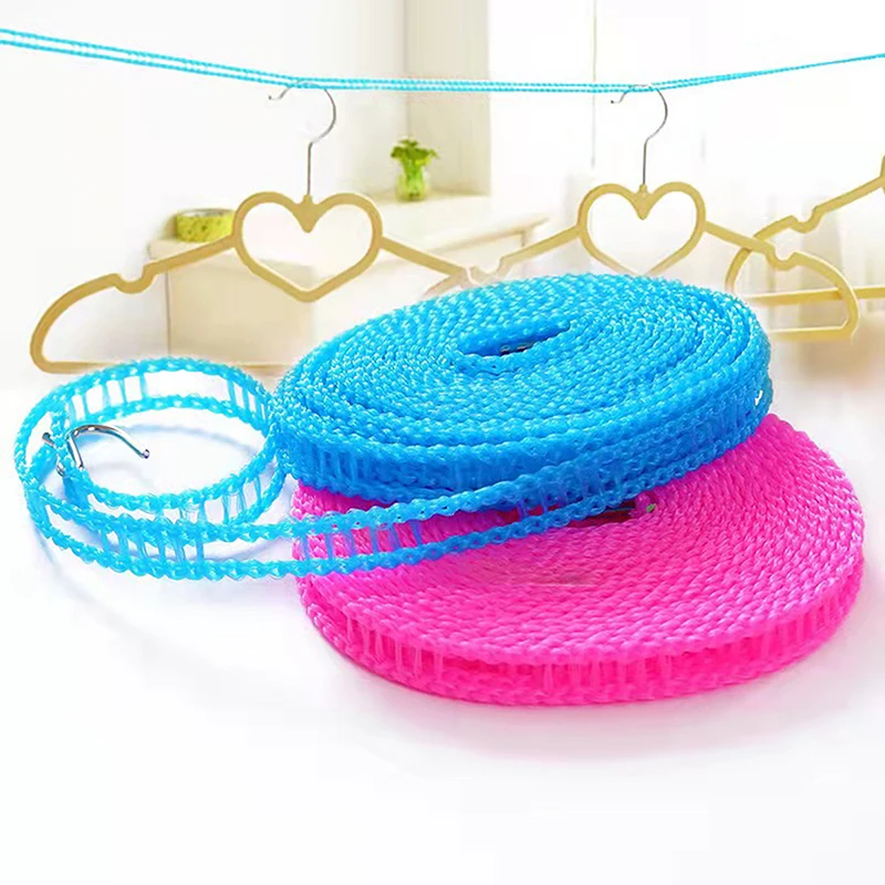 5/10M Portable Clothesline Windproof Hanging Rope For Indoor Outdoor Travel Laundry Drying