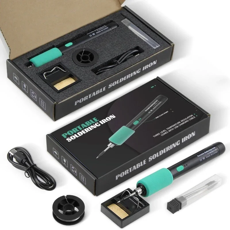 Utility USB Electric Soldering Iron Mini Small Soldering Iron Set Portable Household Type-C Interface