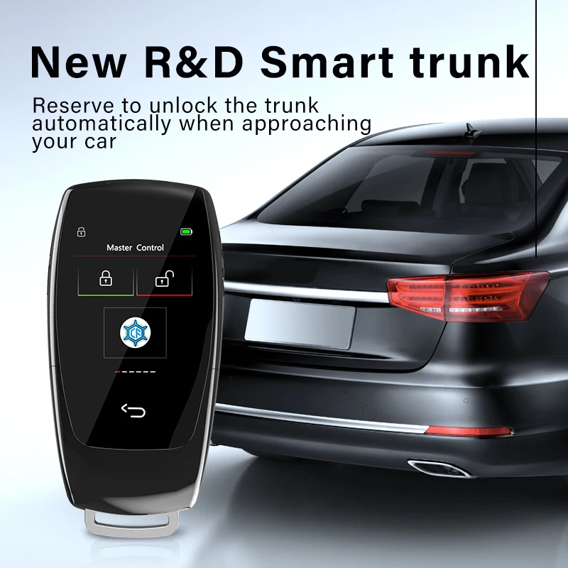 Universal Smart Remote Car Key LCD Keyless go  automatic lock/unlock window rasing one button start for  all car brand