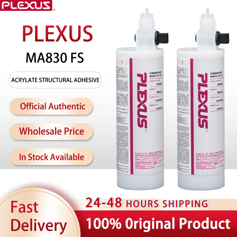 

PLEXUS MA830FS MA830GB Two Part Methacrylate Adhesive Weather Resistance for Metals Thermoplastics Composites