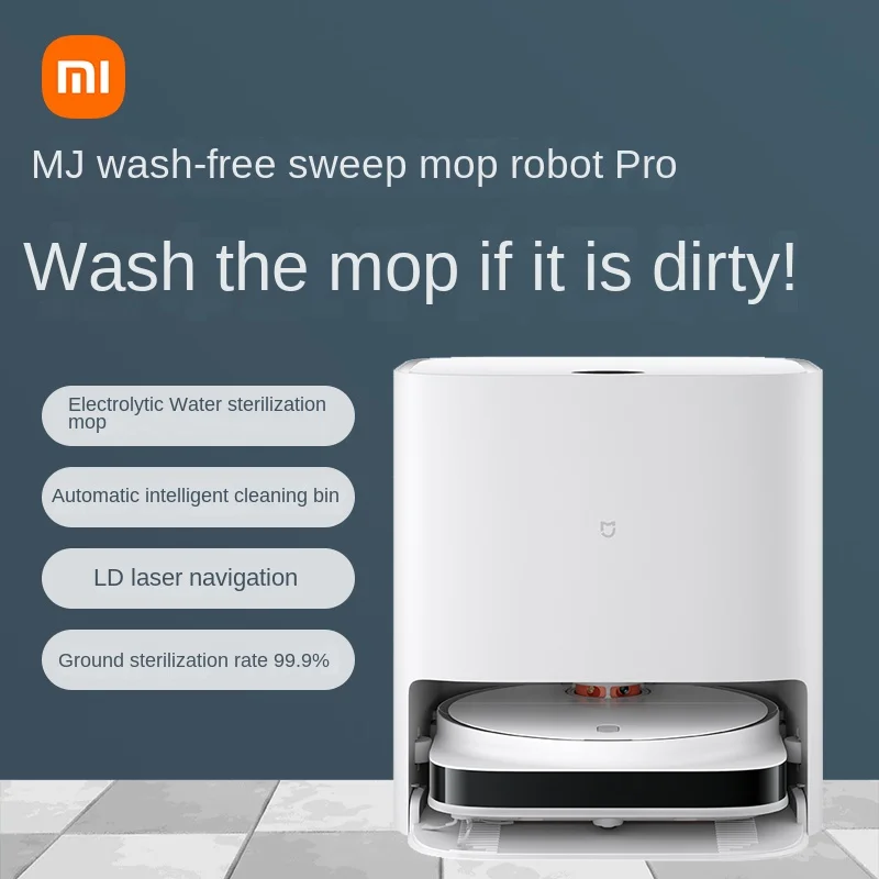 

New XIAOMI MIJIA Robot Vacuum Mop Pro Self Cleaning Home Sweeping 3000PA Cyclone Suction Rotating Pressure Washing Mopping Smart