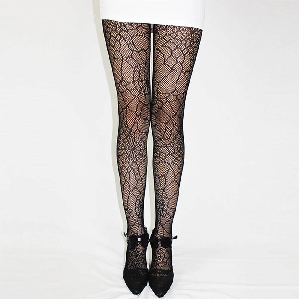 Punk Goth Cartoon Fishnet Stockings Cat Kuromies Black Mesh Tights Panties Cute Lolita JK Anime G Pantyhose Leggings Long Socks