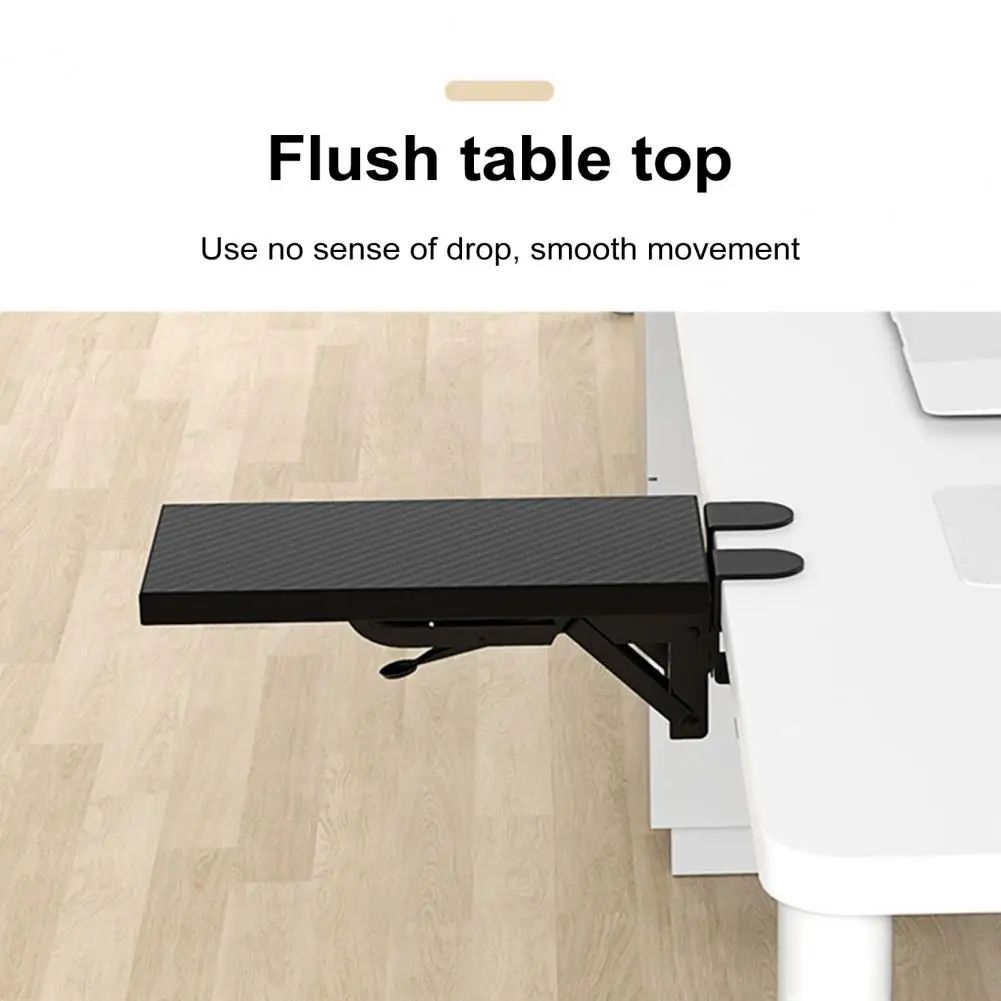 Foldable Desk Extender Adjustable Computer Desk Arm with Foldable Tray for Wrist Elbow Support Universal Office for Home