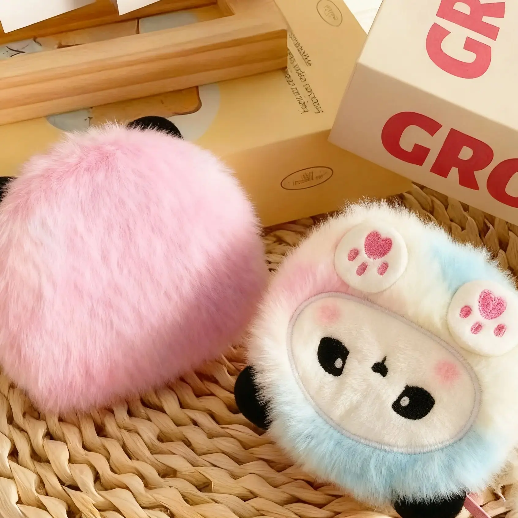 Portachiavi portamonete in peluche Borsa portaoggetti varia carina Accessori decorativi con ciondolo piccola borsa Kawaii