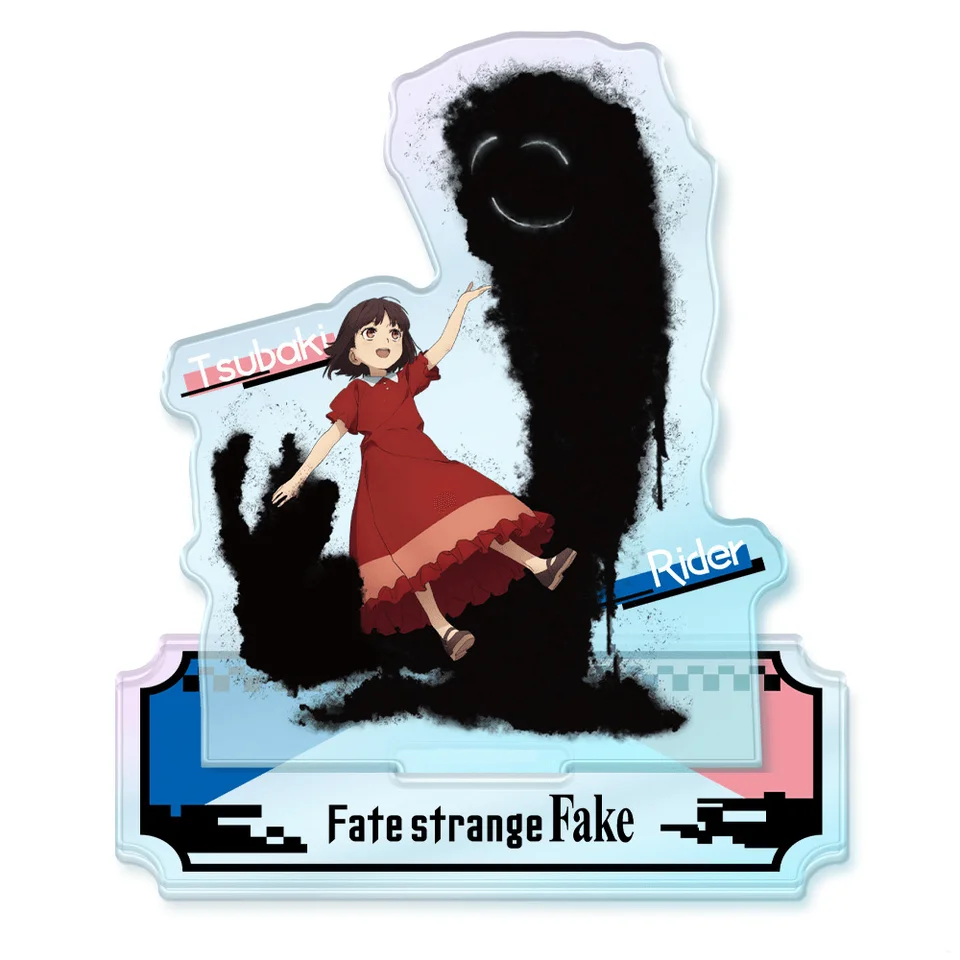 15cm Fate/Strange Fake Saber & Ayaka Acrylic Stand Keychain Anime