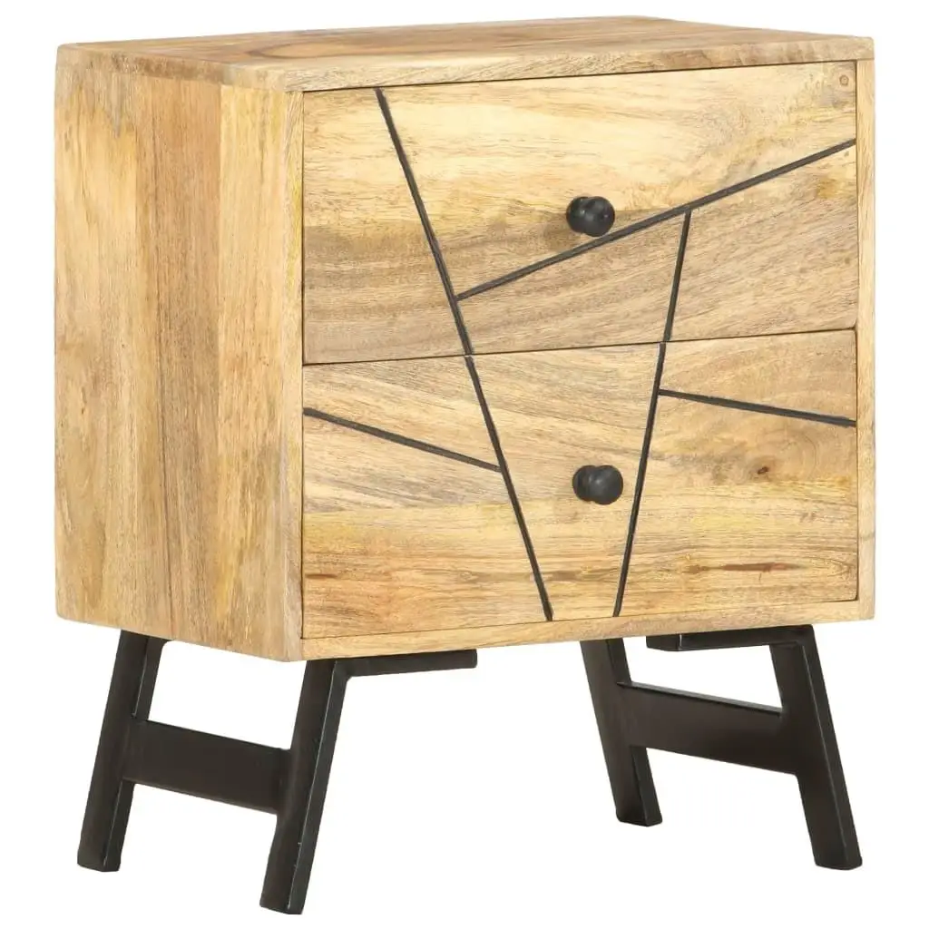 

Solid Wood Bedside Cabinet 15.7x11.8x19.7 - Stylish Nightstand for Bedroom Storage