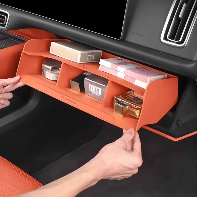 

Для LEADING IDEAL L6L7L8L9 основной и второй пилот под ящик для хранения, силиконовые принадлежности для украшения автомобиля, необходимые аксессуары, инструменты для автомобиля