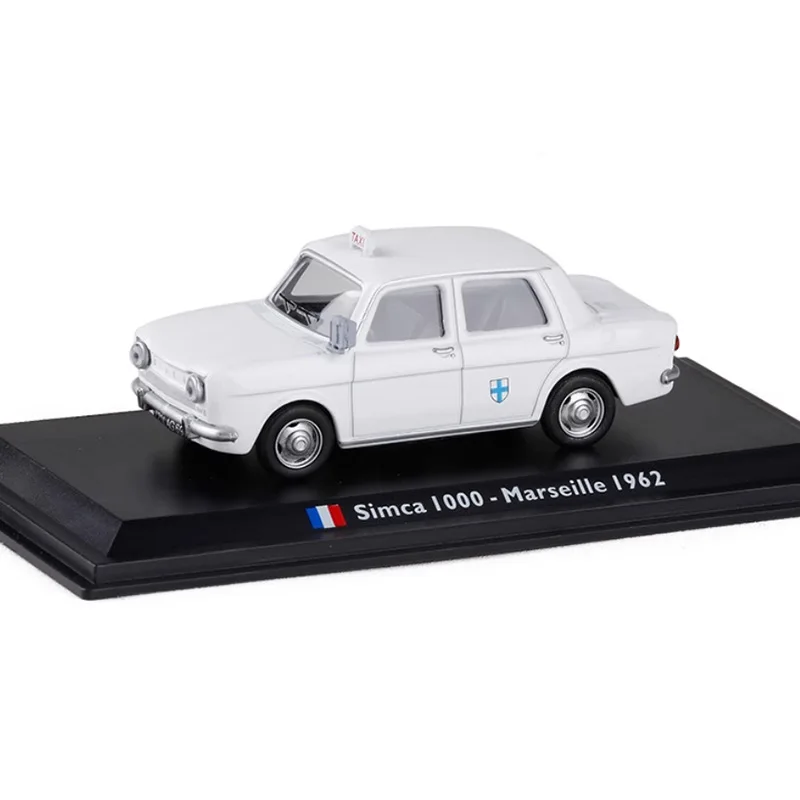 Diecast 1:43 Scale SIMCA 1000  Marseille 1962 Model Alloy Car Finished Product Simulation Series Toy Automobile Souvenirs