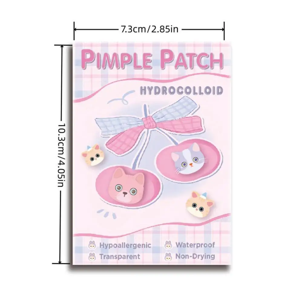 

hot 600pcs /box Cute Cat Shaped Acne Treatment Sticker Invisible Acne Cover Removal Pimple Patch Skin Care
