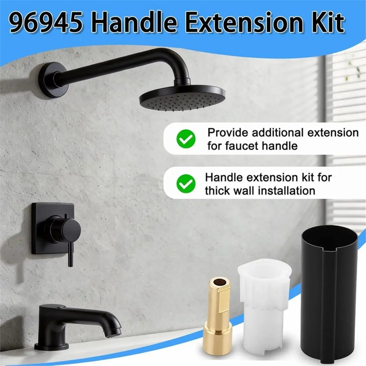 Big Discount Bathroom 96945WR Handle Extension Kit Replacement for Posi-Temp Single Handle Tub & Shower for Moen 1222 Cartridge