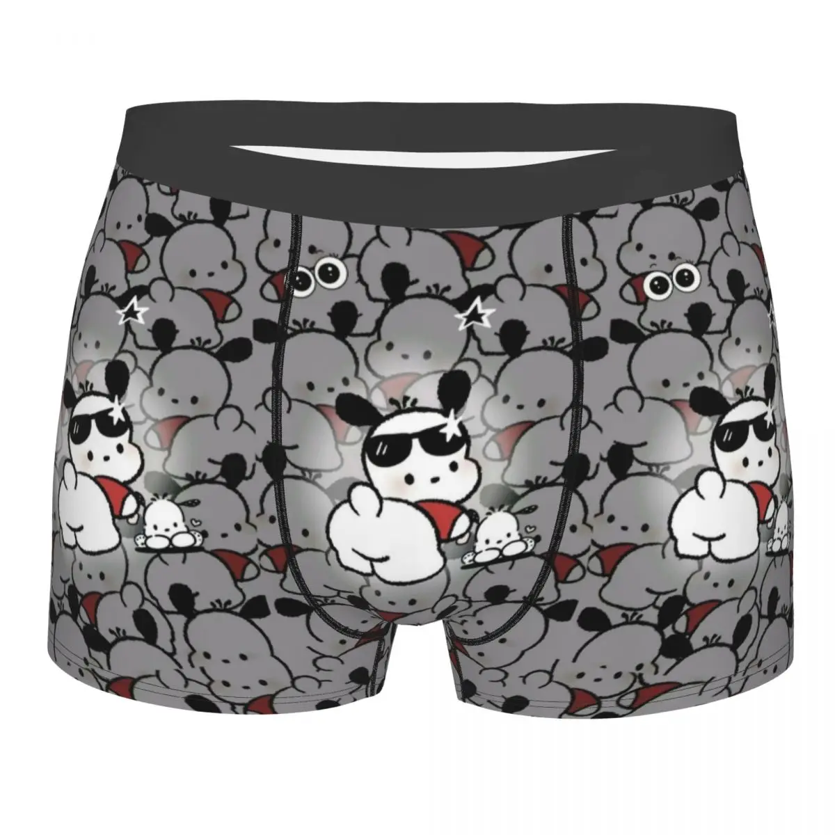 

Нижнее белье в стиле аниме Pochacco, мужские шорты-боксеры с принтом, трусы, мягкие трусы