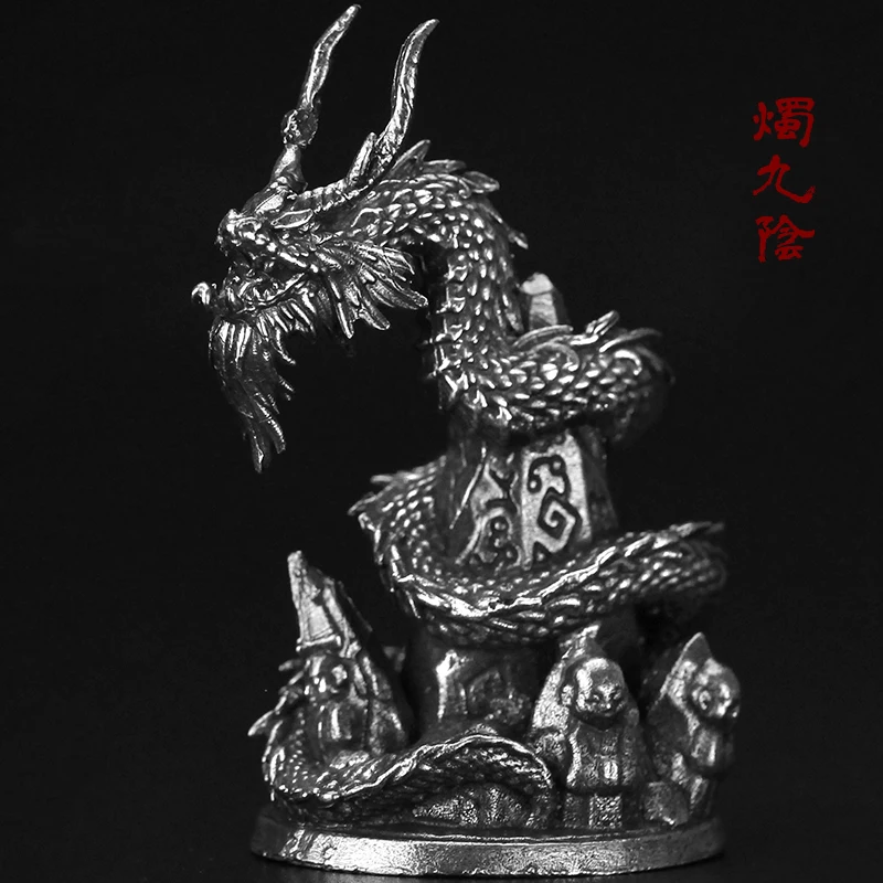 

Metal ancient candle dragon candle nine yin soldier model hand-made toy gift male tabletop game chess piece ornament