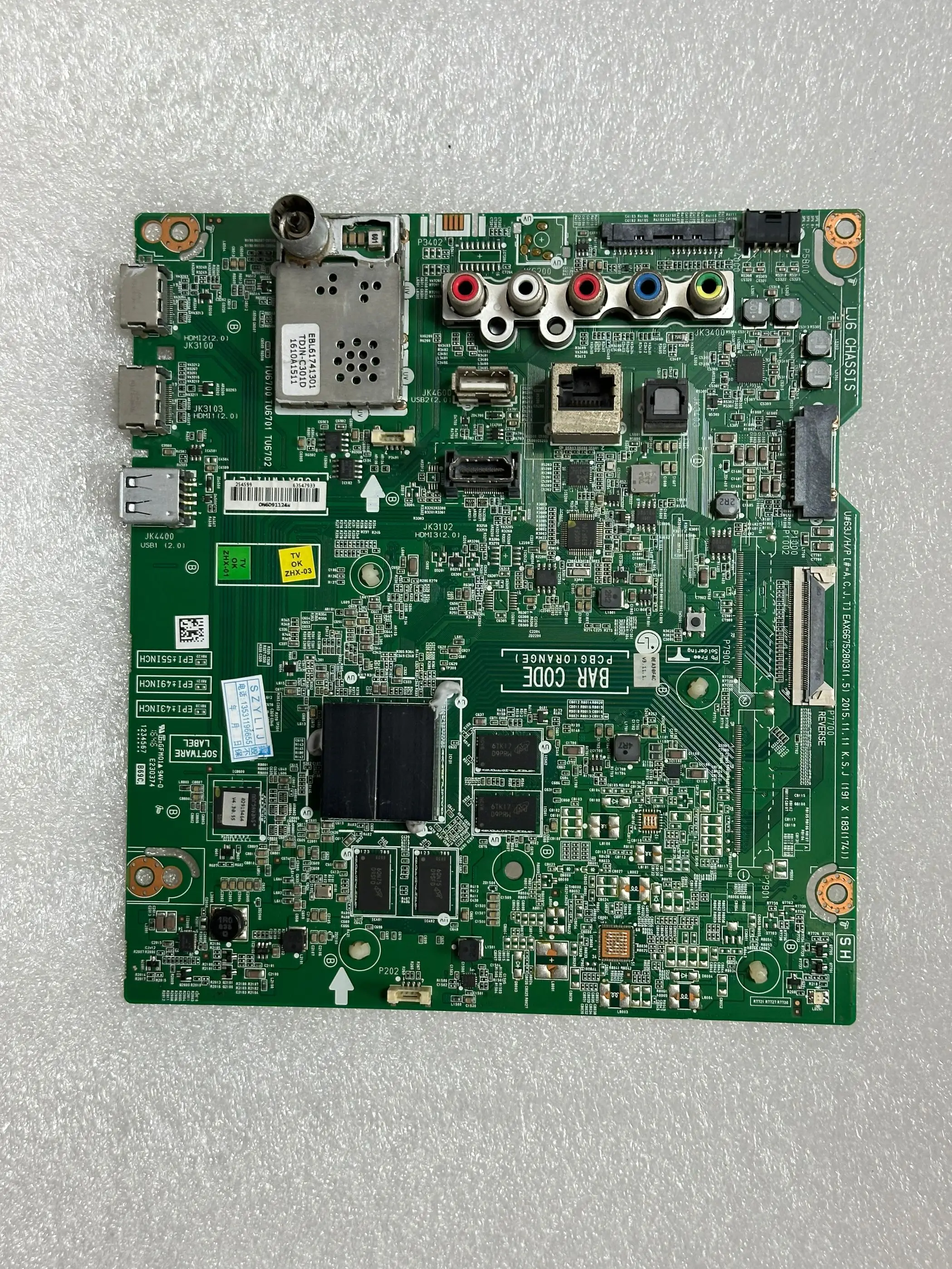 

Original 60UH6500-CB motherboard EAX66752803(1.5) with screen LC600EGE(FJ)(M1)