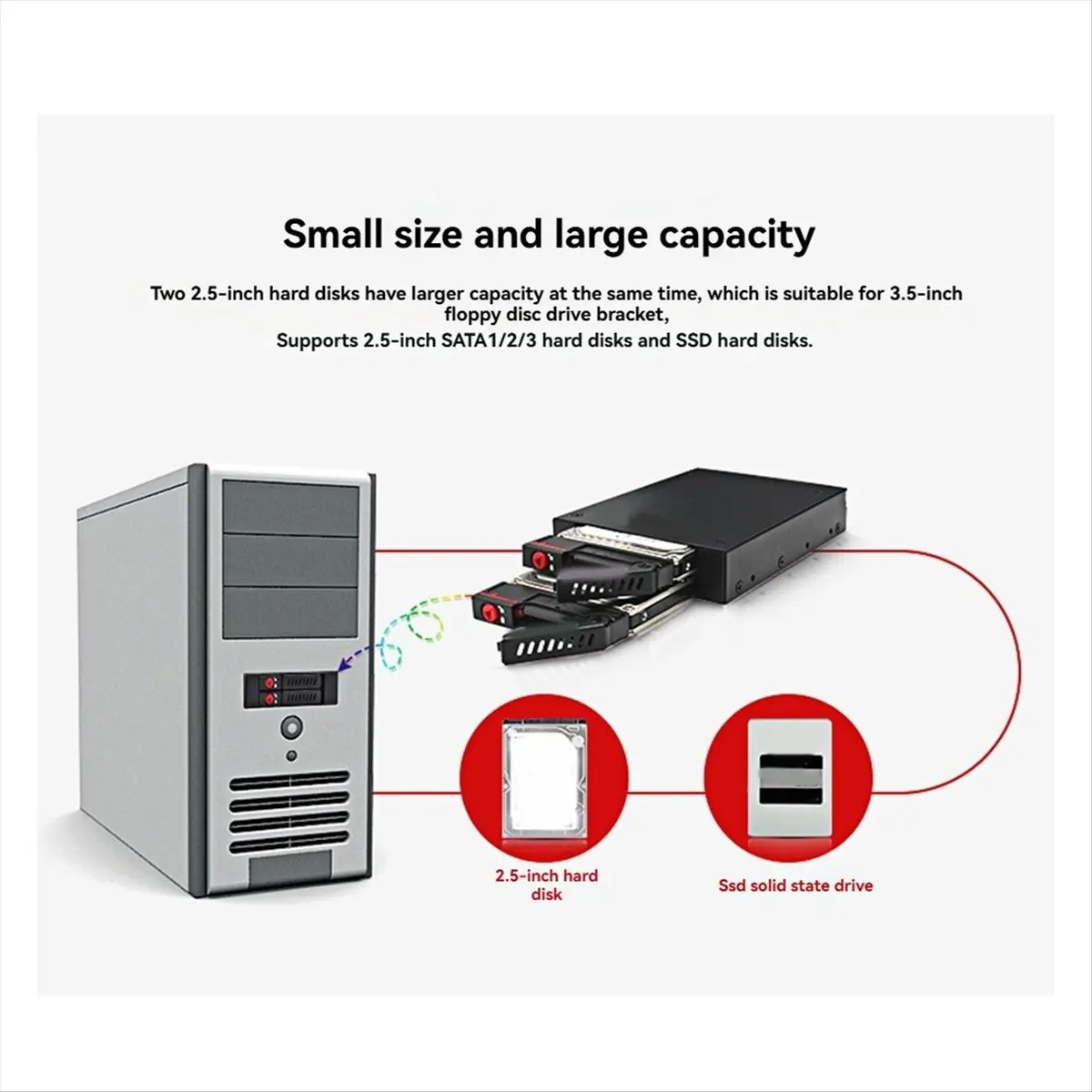 CH◆☆§2.5 Inch SSD Laptap Hard Drive Box SATA Internal USB 3.0 6TB High-Speed with Component Hard-Disk Enclosure~HOT SALE