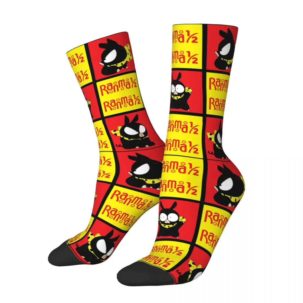 Funny Ranma 1/2 Pig Blocks P Chan Socks Happy Ryoga Hibiki P-Chan Socks High Quality Merch Middle Socks Small Gifts