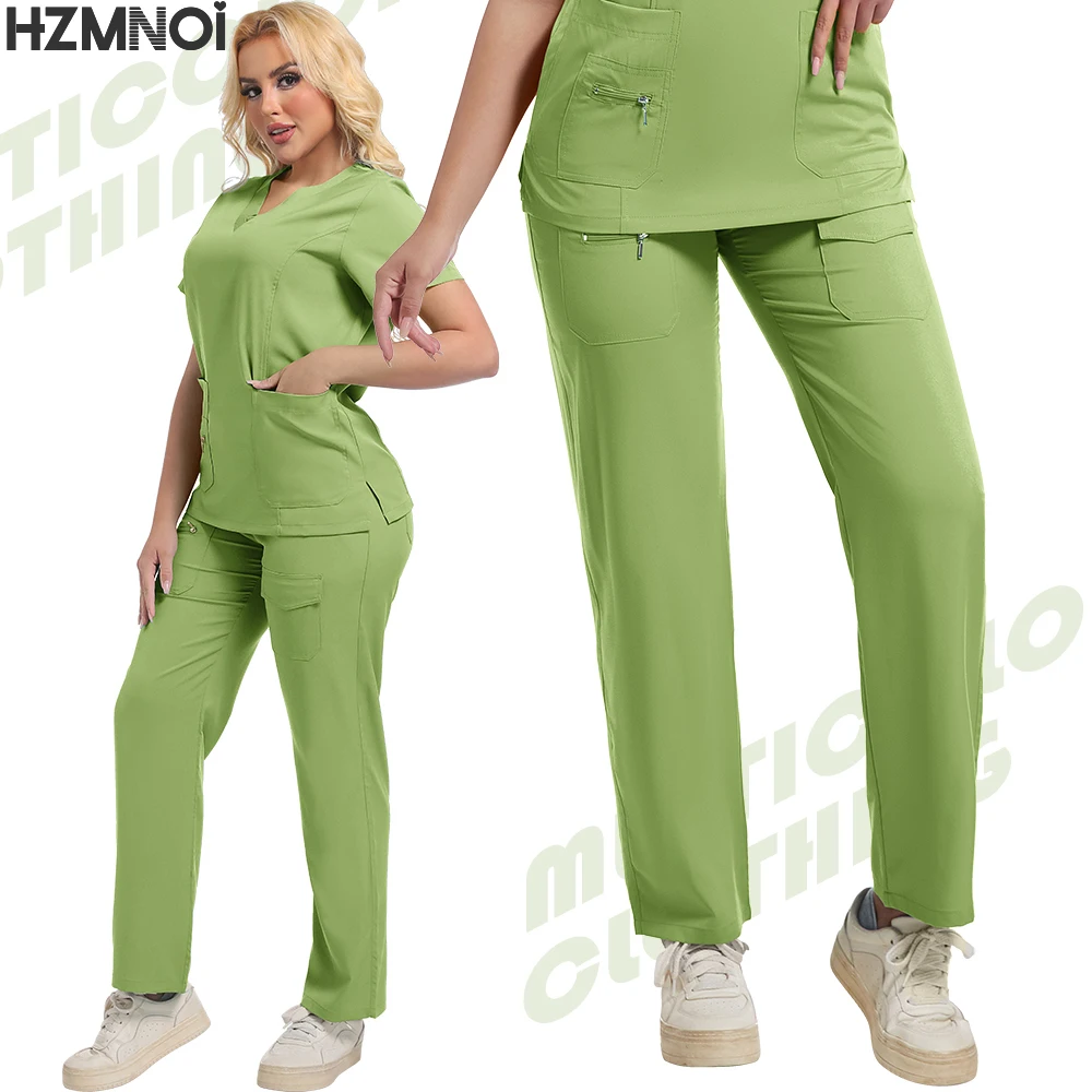 مستشفى فرك مجموعات موحدة النساء عداء ببطء دعوى ممرضة الملحقات الطبية الجراحية فرك مجموعات الصيدلة الرعاية الصحية ملابس العمل للجنسين