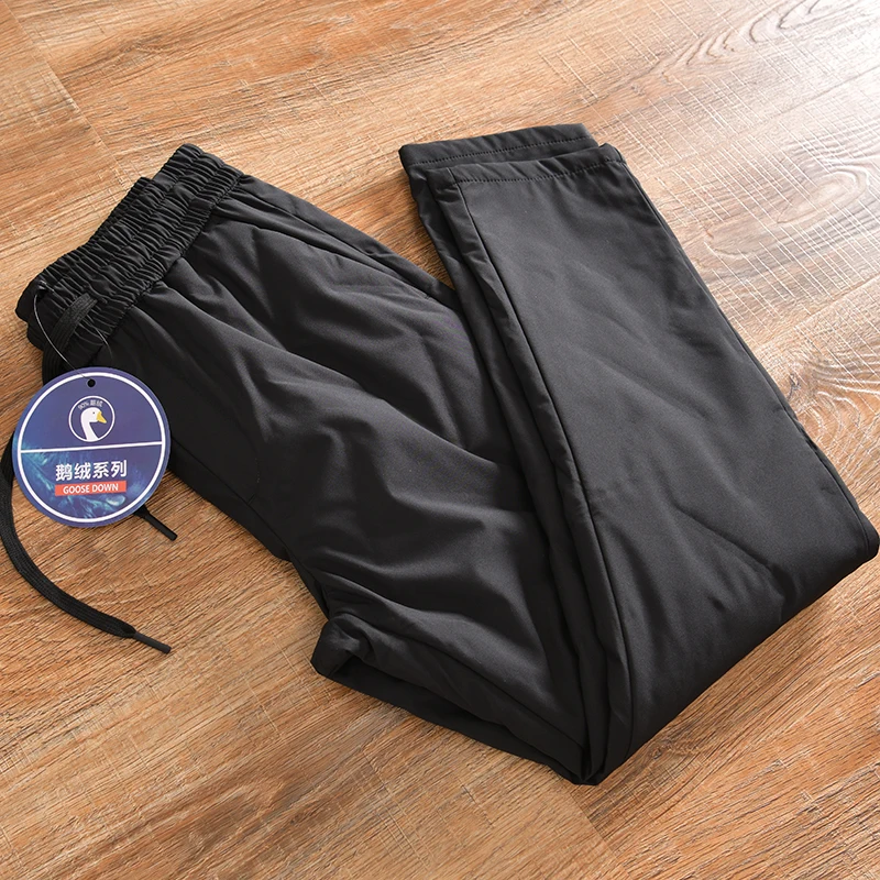 

Men's Thickened down Pants Goose down Fashion Urban Style Casual Long Pants Warmth Locking Glue Not Puffy ODM Order