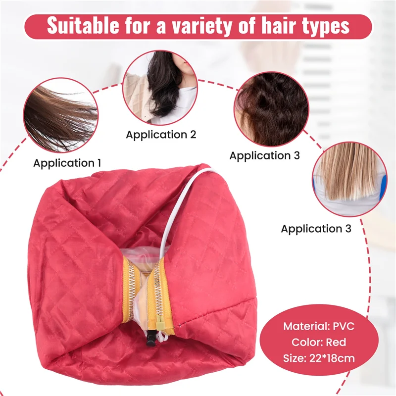 Hair Mask Thermal Heating Temperature Controlling AC100-240V All Types Electric Hair Steamer 50-75W 50-60Hz Cap Eu Plug CNIM Hot