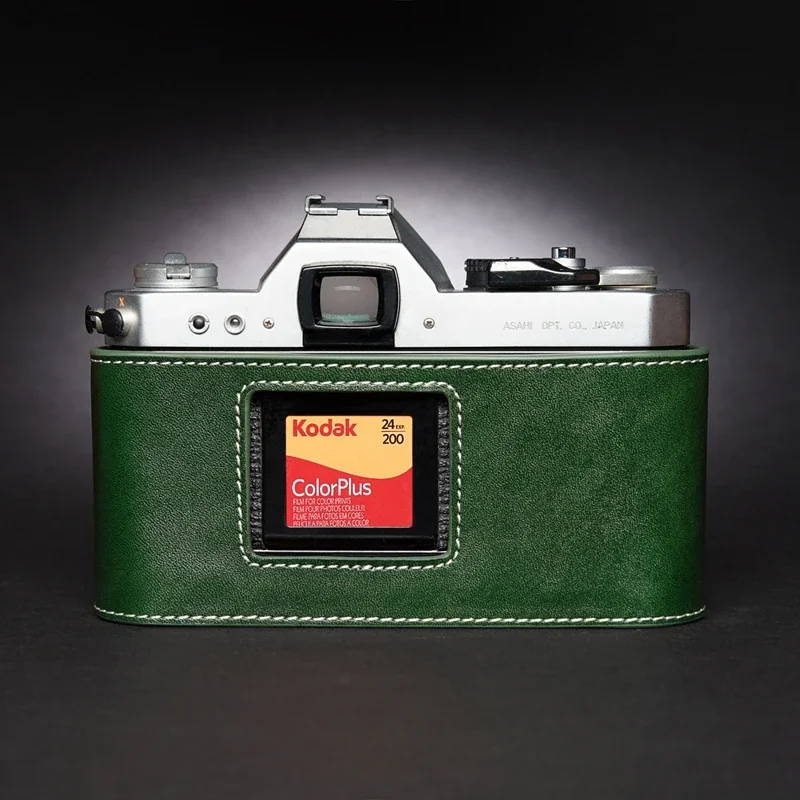 คุณภาพสูง Handmade ของแท้หนังกระเป๋ากล้อง Body กล่องสําหรับ Pentax K2 LX MX SUPER กล้องฟิล์ม