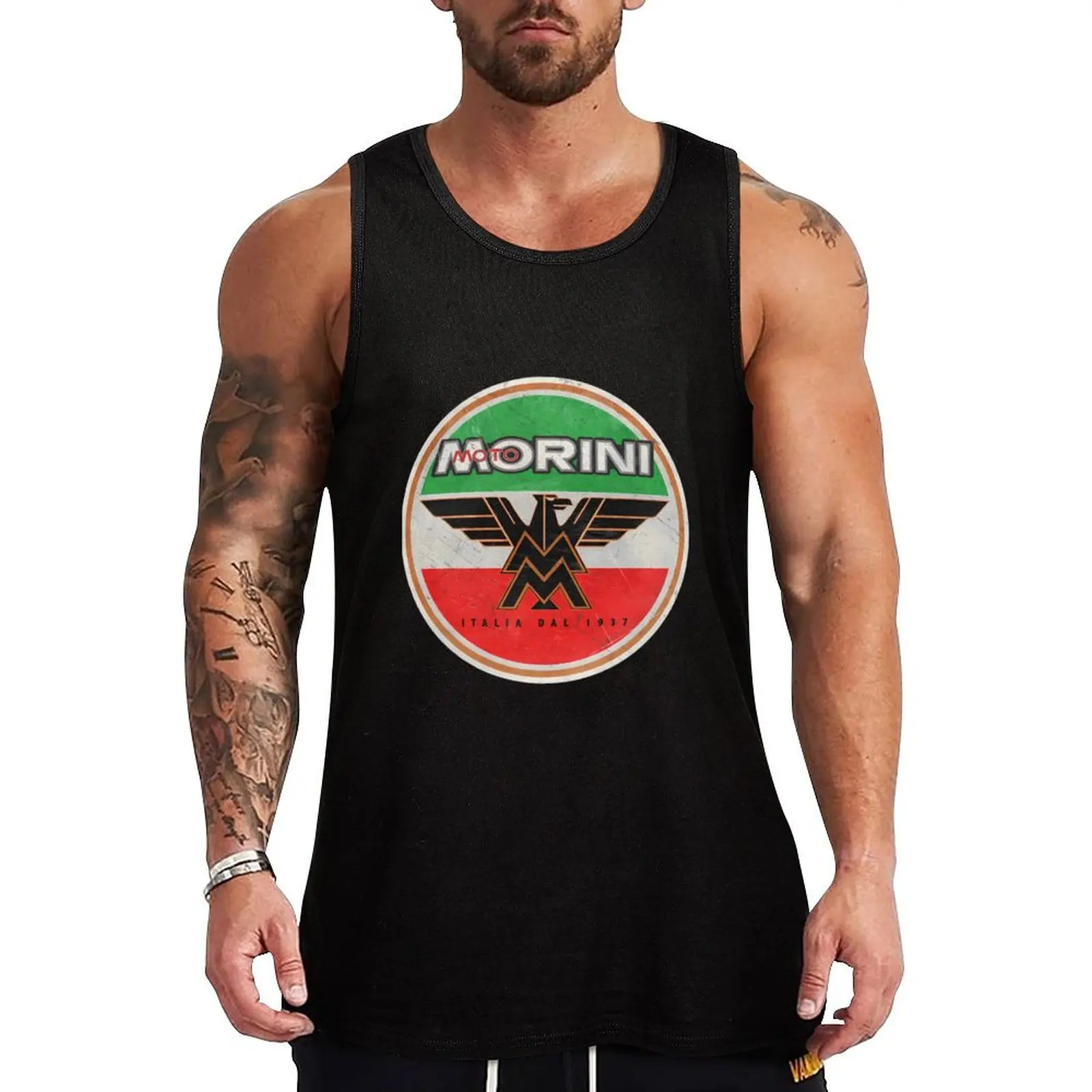 

Moto Morini. Retro Badge Tank Top Male clothes gym clothes for man sleeveless Men's t-shirts