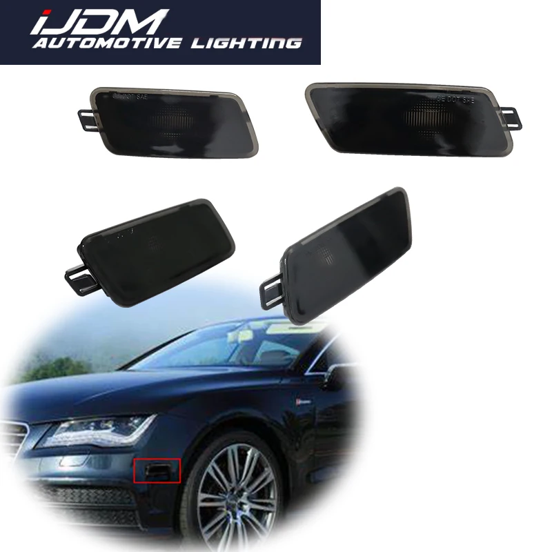 

For 2012 2013 2014 2015 2016 2017 2018 Audi A7/S7/RS7 (Type 4G8) Car Front / Rear Side Marker Light Cover Shells No Bulb/Socket