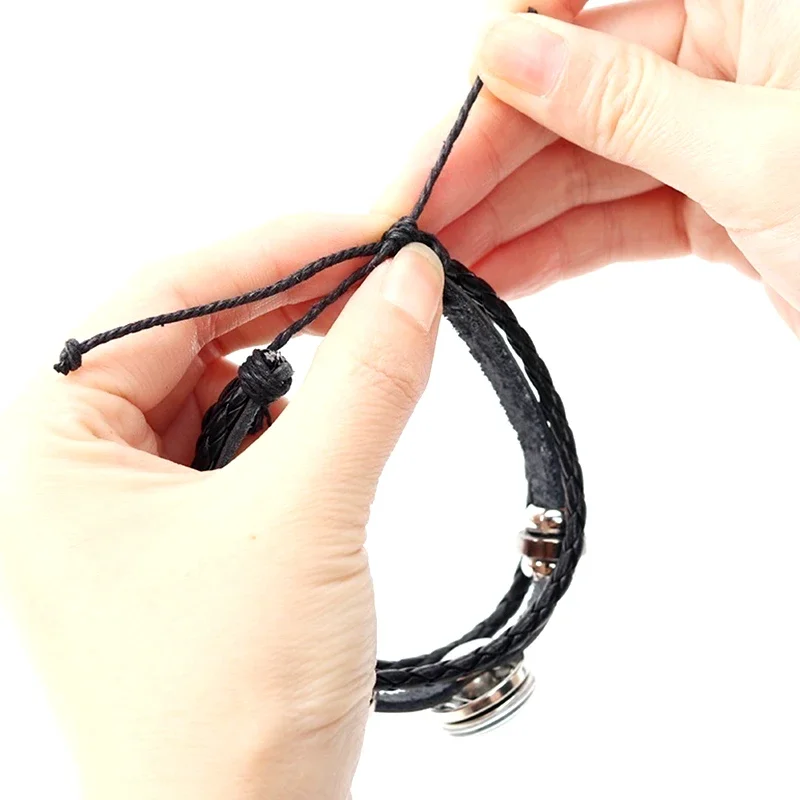 Luminous Earth Moon Solar Eclipse Black Leather Bracelet Glowing Jewelry Bracelets Universe Sun Jupiter Bracelets Gifts