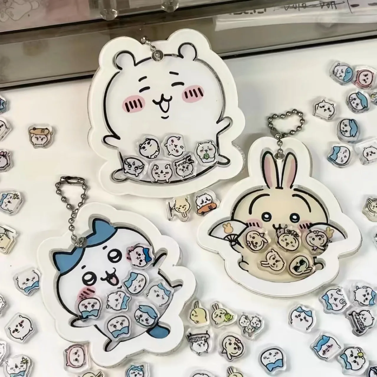 

Мультяшный милый кулон Chiikawa Giikawa, акриловые тряски, украшения, стиль, маленький ба ушучи