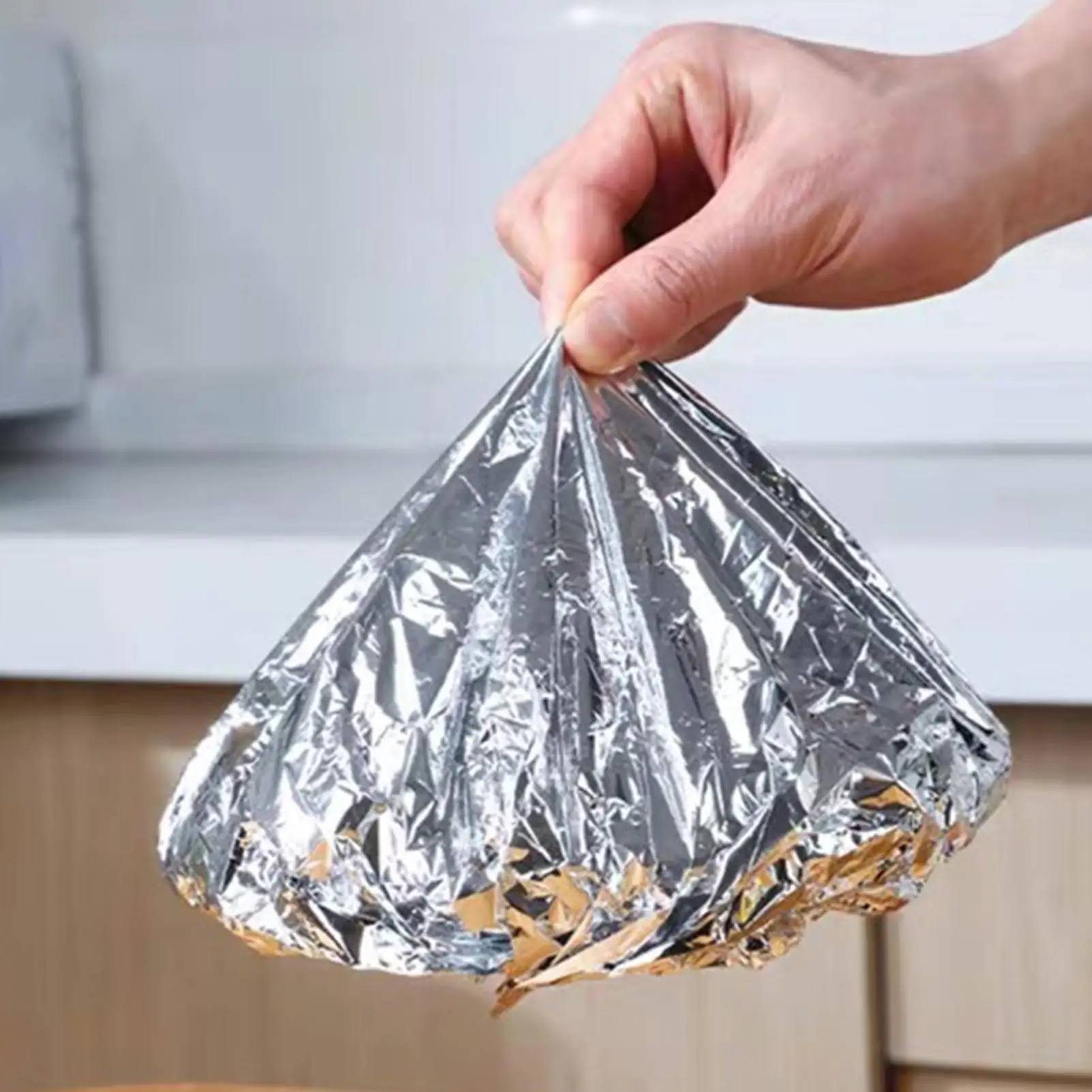 10pcs Reusable Aluminum Foil Bowl Cover Heat Insulation And Heat Preservation Food Grade Oven Takeaway for Home Kitchen Picnic