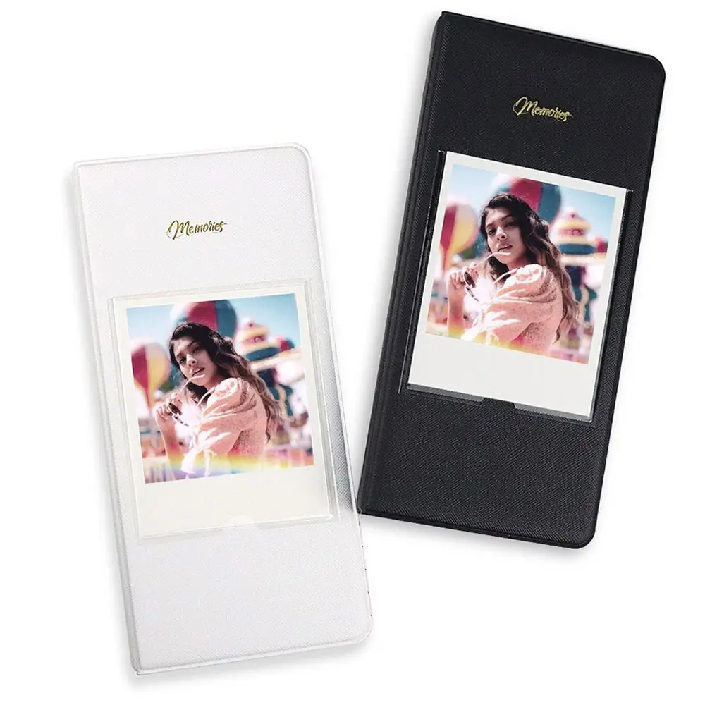 Álbum de fotos con 64 bolsillos, cámara instantánea, estuche de almacenamiento de imágenes de 5 pulgadas, libro de tarjetas para Polaroid 600/Fujifilm Instax W210/W300