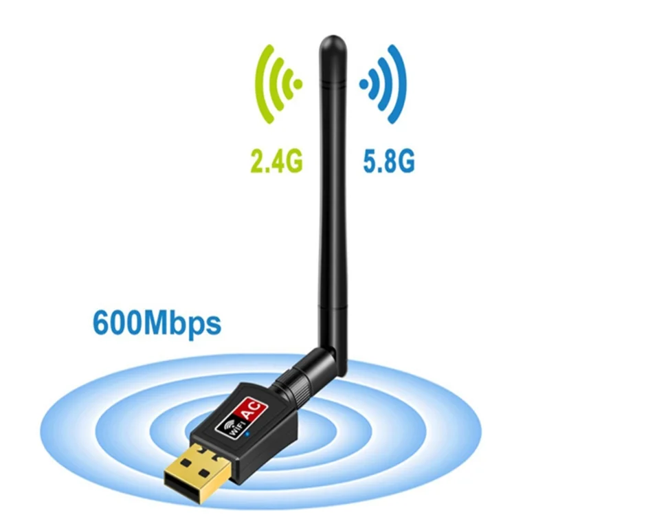 

Usb Wifi Adapter 600M AC Dual Band USB WIFI Adapter Chipset RTL8811CU For WIN7 WIN10 System Free Drive Network Card