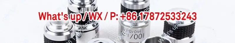 Accessoires pour microscopes biologiques optiques, objectif de type 185, 4X-100X, stéréoscope achromatique pliable tout en métal