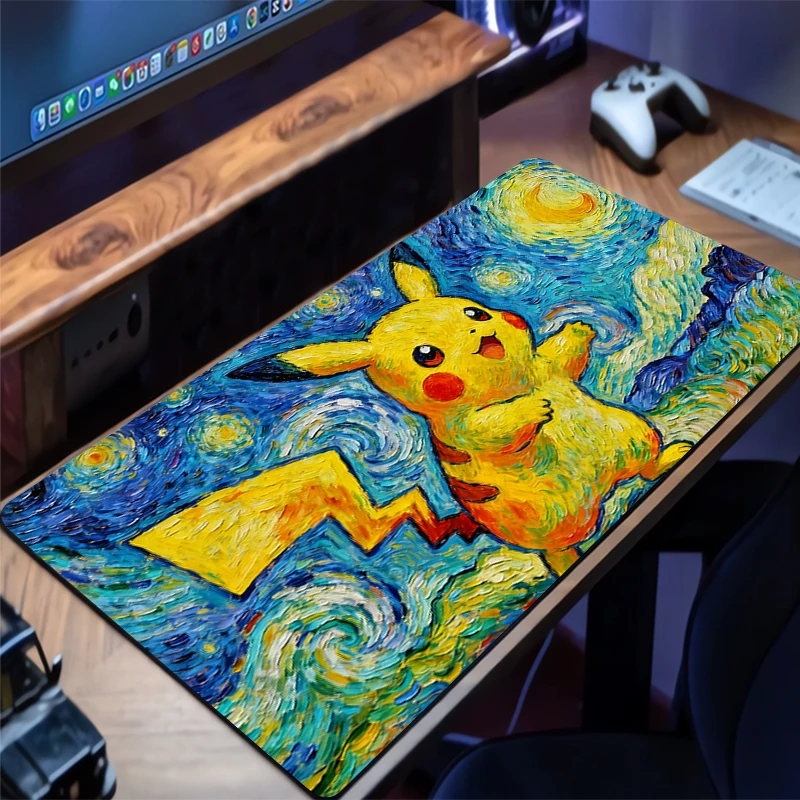 

Large Mouse Pad Pokemon Pikachu Gengar Gamer Keyboard Mousepad Pc Computer Rug Desk Mat Gaming Pad Mouse Mats For CS GO 900x400