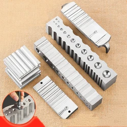 Gold pitted iron thin bracelet steel groove large pitted iron four-sided pitted iron ring groove bracelet groove jewellery tools