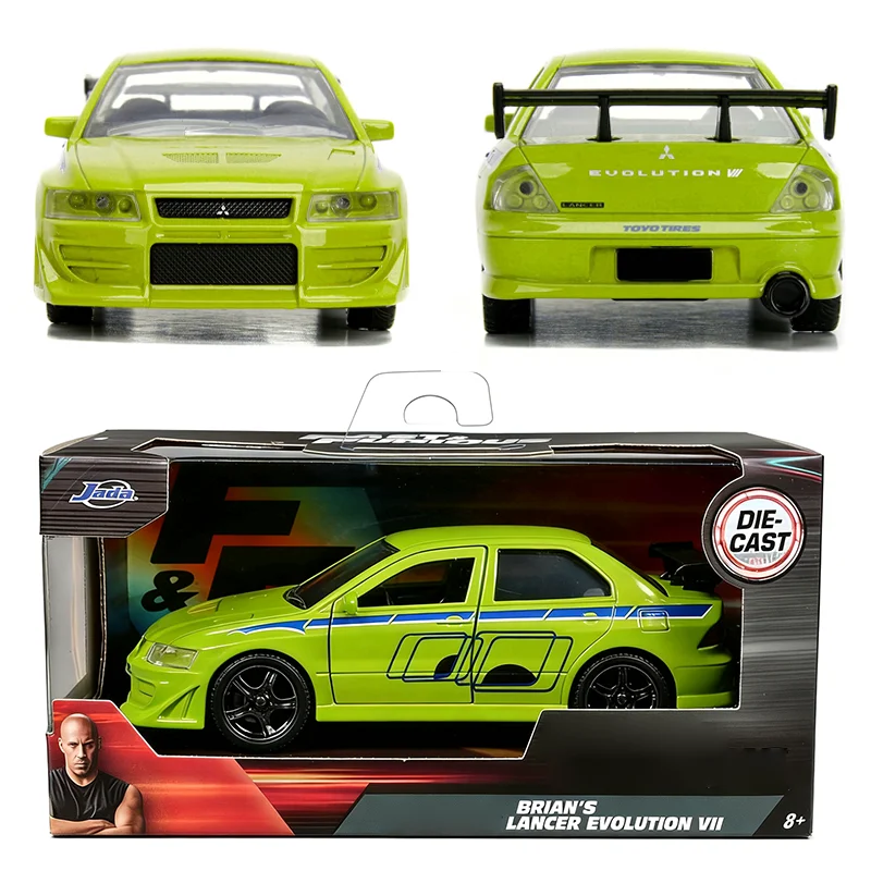 

JADA 1:32 2002 Lancer EVo Vll модель из сплава, игрушки, коллекция подарков, сувенирное украшение для взрослых, статический дисплей