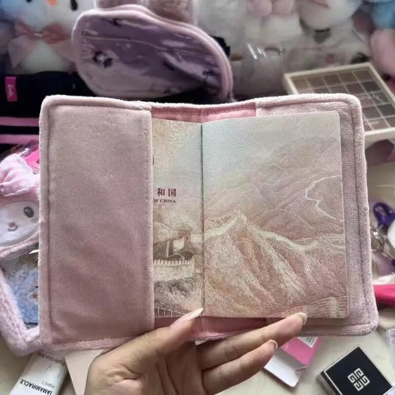 ديزني Shelliemay القطيفة الناعمة بطاقة الهوية حافلة بطاقة تخزين بطاقة حقيبة زوجين شهادة جواز السفر واقية هدية عيد الحب #2