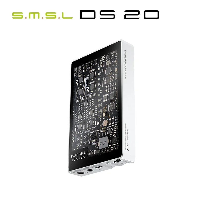 SMSL DS20 Portable DAC Headphone Amplifier MQA CS43131 PCM32Bit DSD256 XU-316 3.5mm&4.4mm