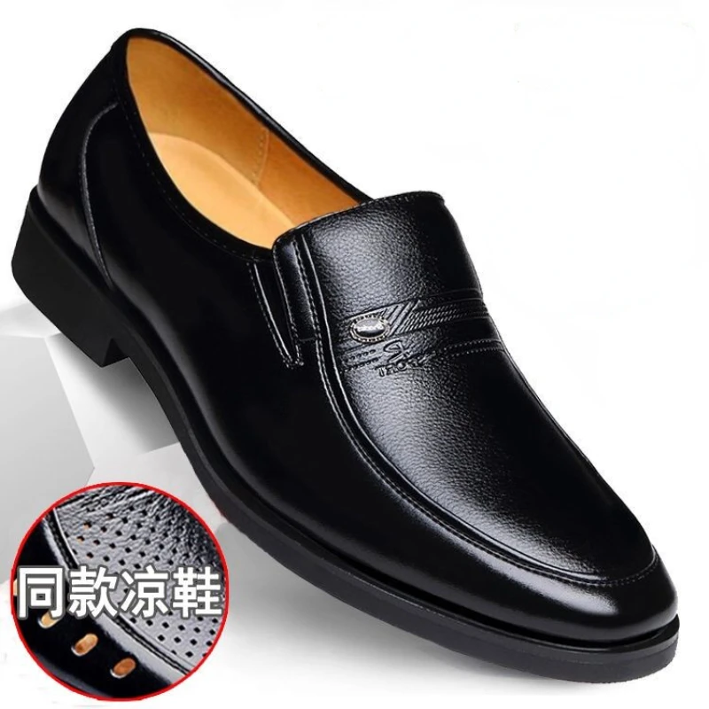 XIHAHA Men Shoes New Fashion Comfy Slip-on Boat Shoe  Spring Loafers Footwear High Quality Leather Lined Men Casual Shoes