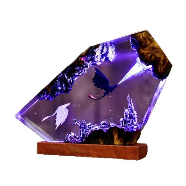 lampe-en-resine-epoxy-furie-nocturne-furie-blanche-dents-de-dragon-colere
