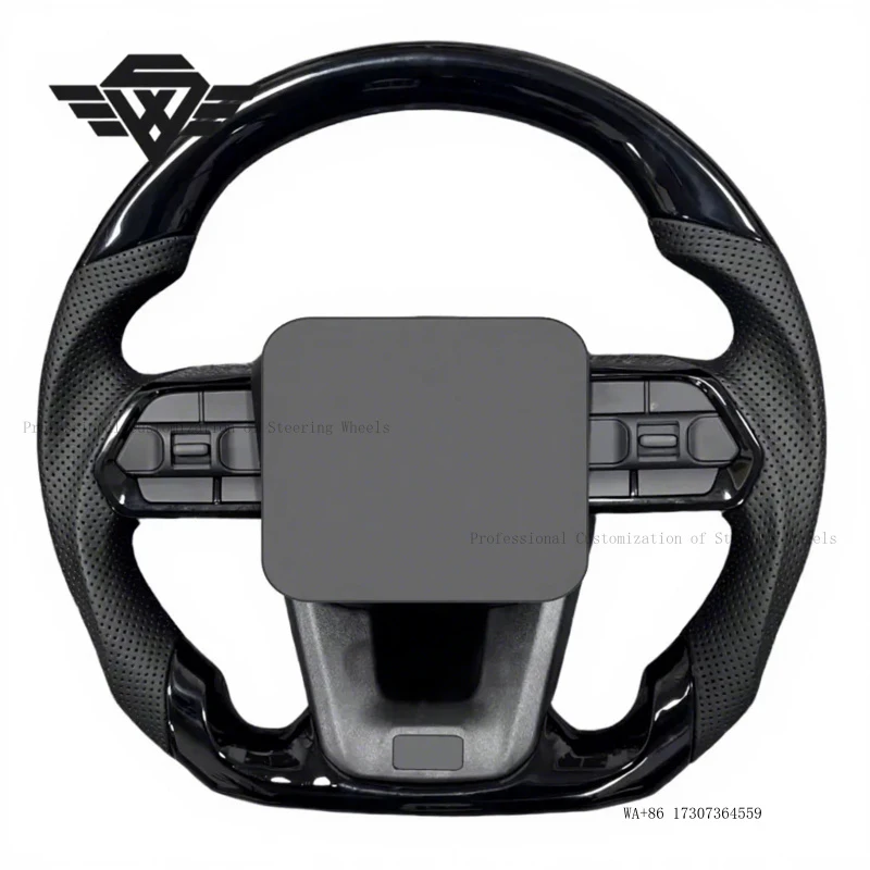 Peach Wood Piano Black Car Steering Wheel for TOYOTA Land Cruiser LC200 LC300 Prado 120 150 200 LC79 LC70 LC76 FJ70 FJ79 FJ200