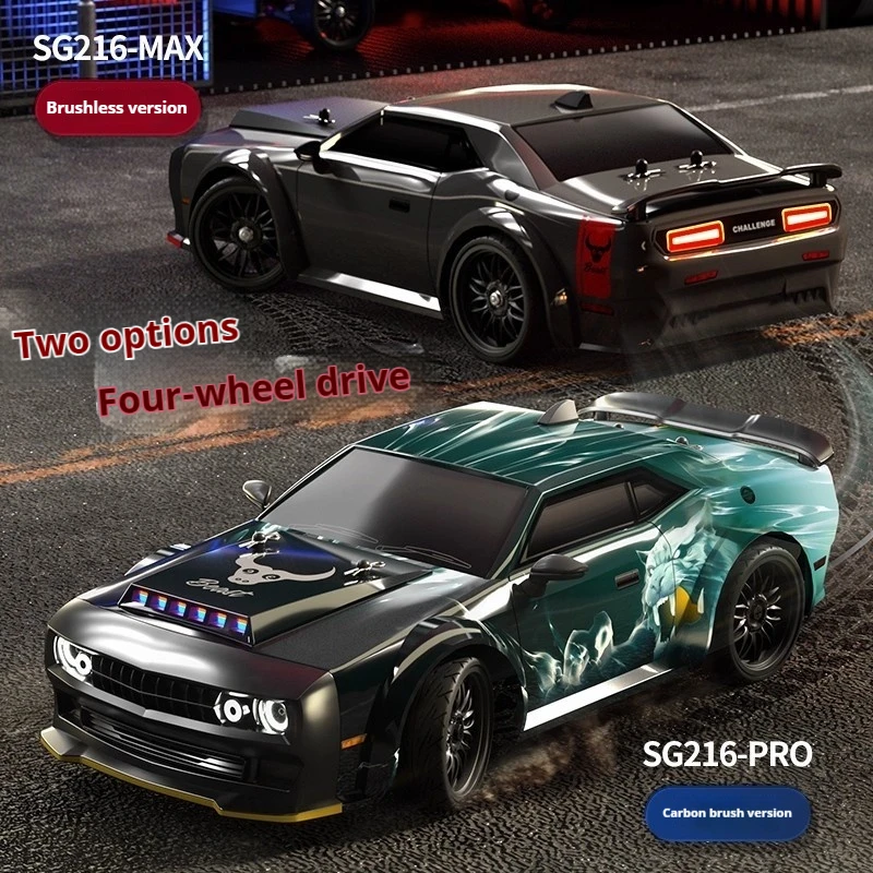 Sg216 Rc Drift Car 70km H Brushless 4wd High Speed Remote Control Model Vehicle With Led Light For Adult Hobby 2026 New Model