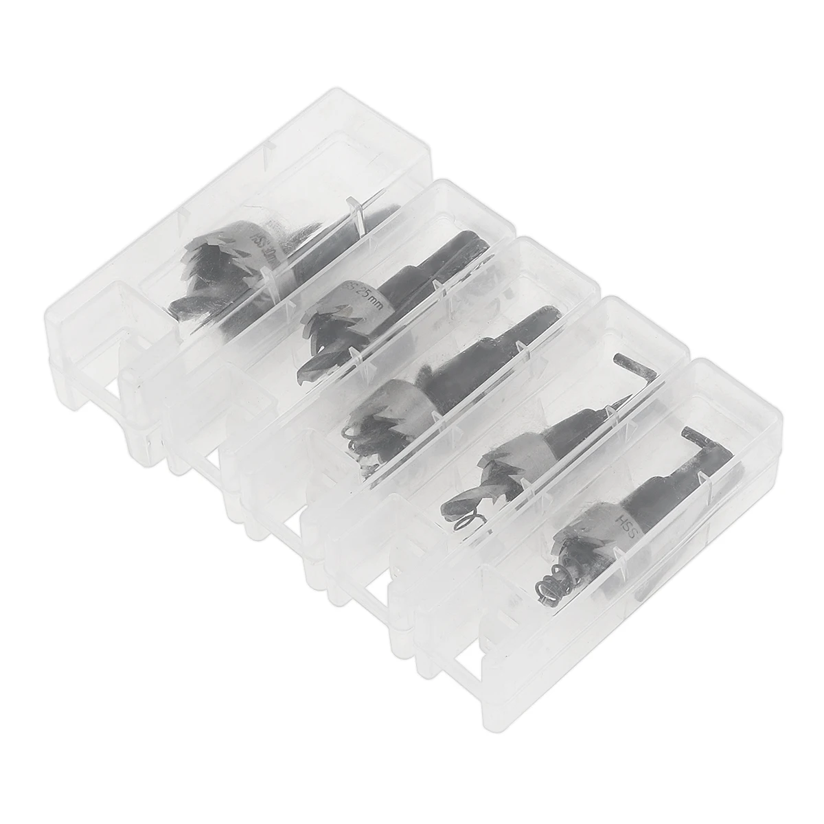 5 Cái/lốc Mũi Khoan HSS Lỗ Cưa Bộ Thép Không Gỉ Kim Loại Hợp Kim 16 18.5 20 25 30Mm