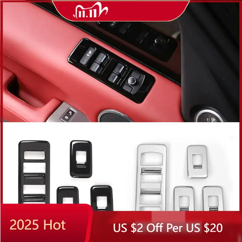 

Внутренние молдинги для Land Rover Range Rover Sport RR Sport 2014 2015 2016 2017, кнопка переключателя подъема окна салона автомобиля из АБС-пластика