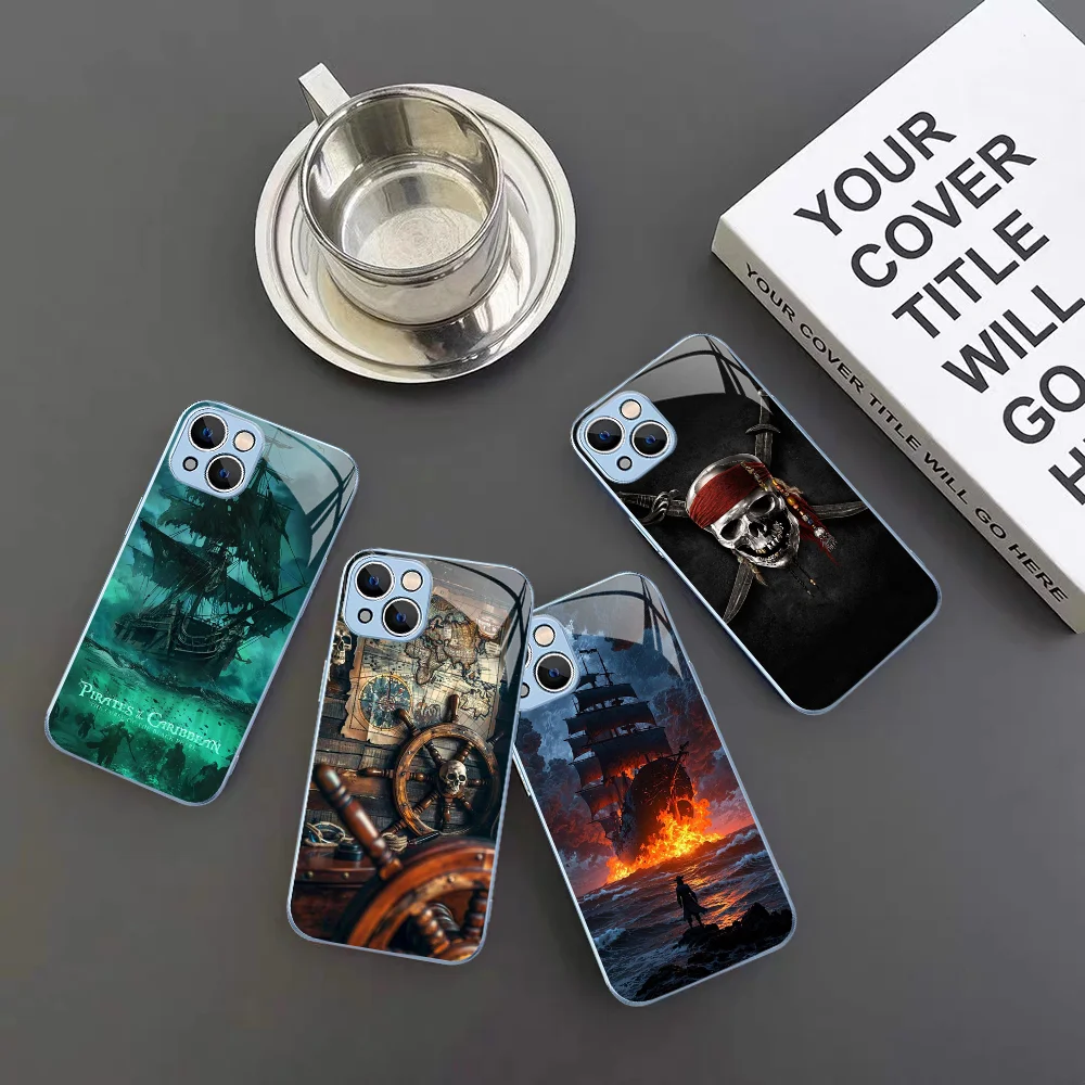 P-Pirates O-Of T-The C-Caribbean Phone Case Tempered Glass For Iphone 14 13 12 11 Pro Mini XS MAX 14Plus X XS XR Fundas