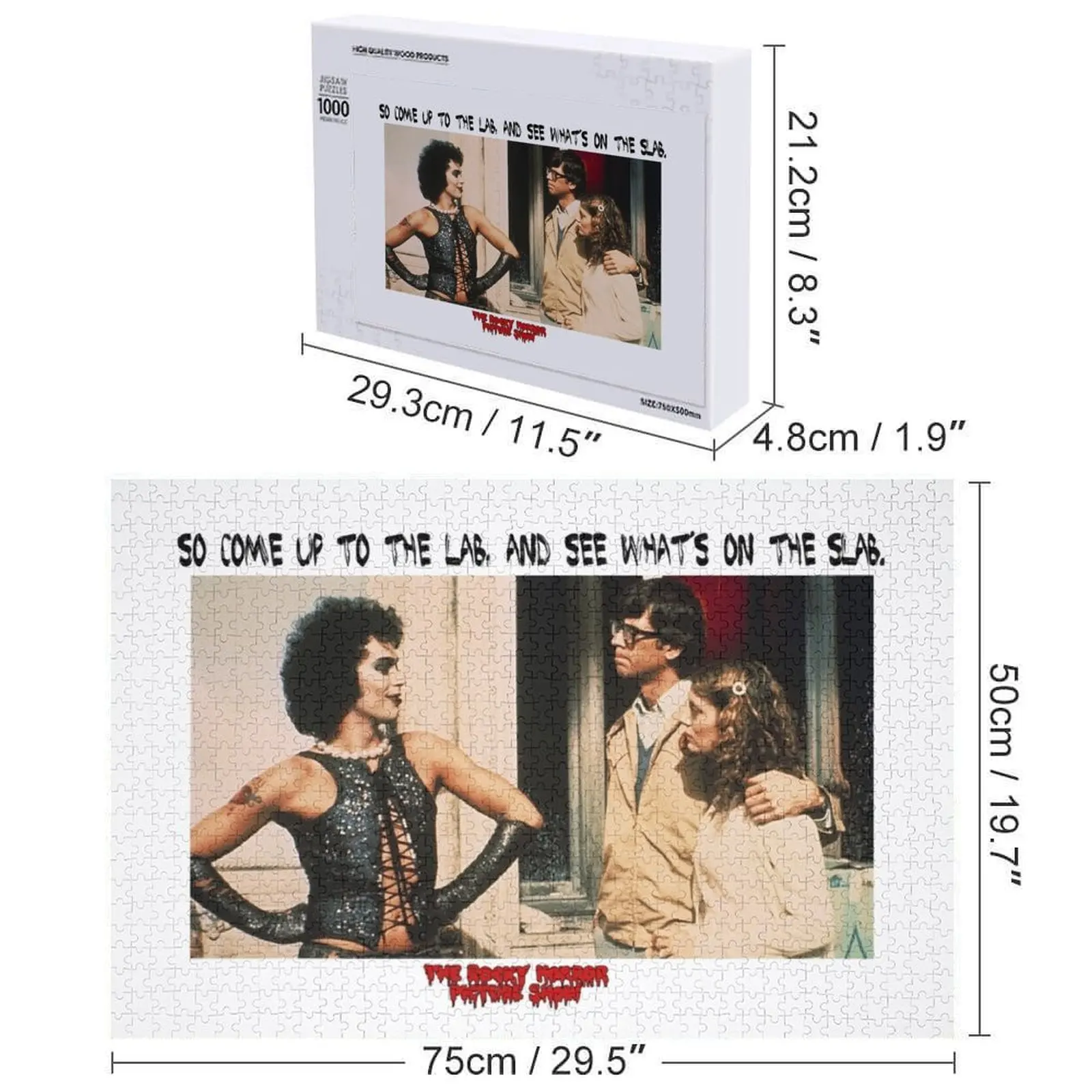 그래서 연구실에 오세요... 맞춤형 사진 애니메이션 나무 장식 퍼즐 맞춤형 선물